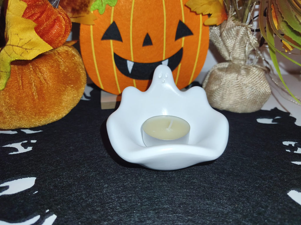 Halloween Geist Schmuckschale – Handgemachte Deko & Teelichthalter