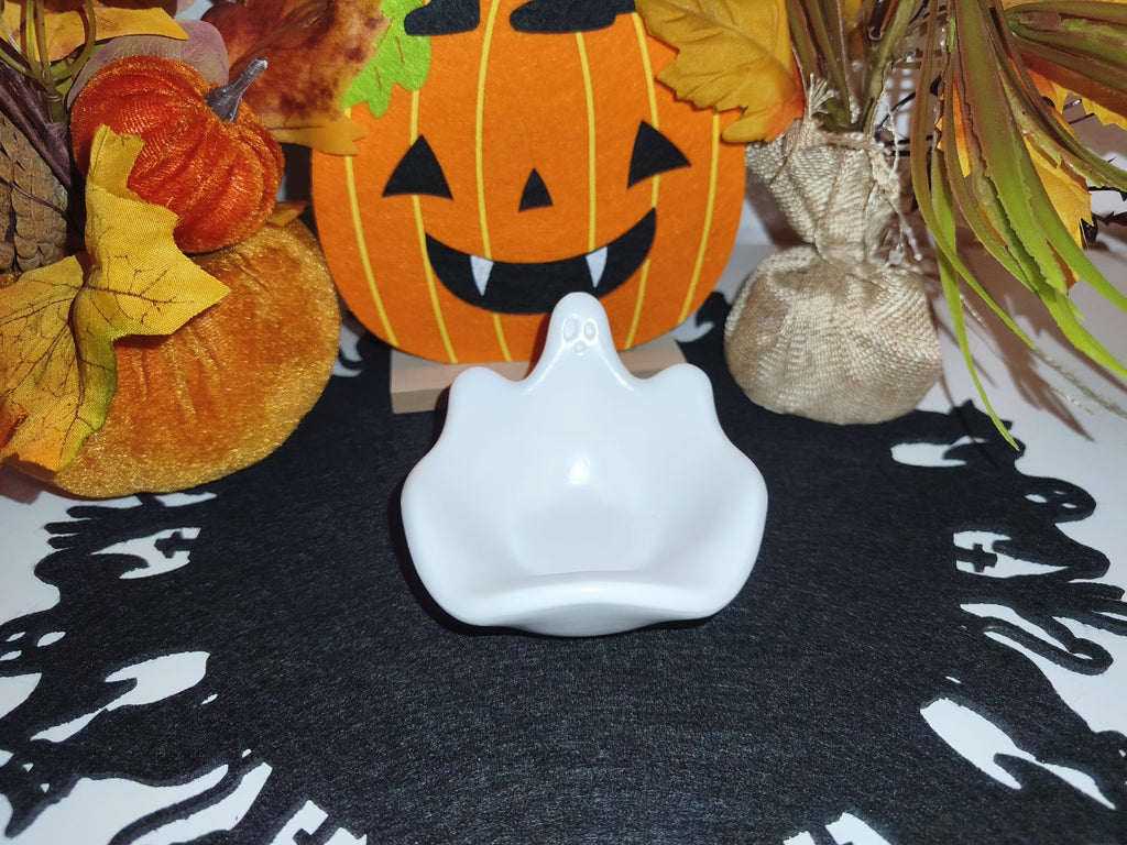 Halloween Geist Schmuckschale – Handgemachte Deko & Teelichthalter