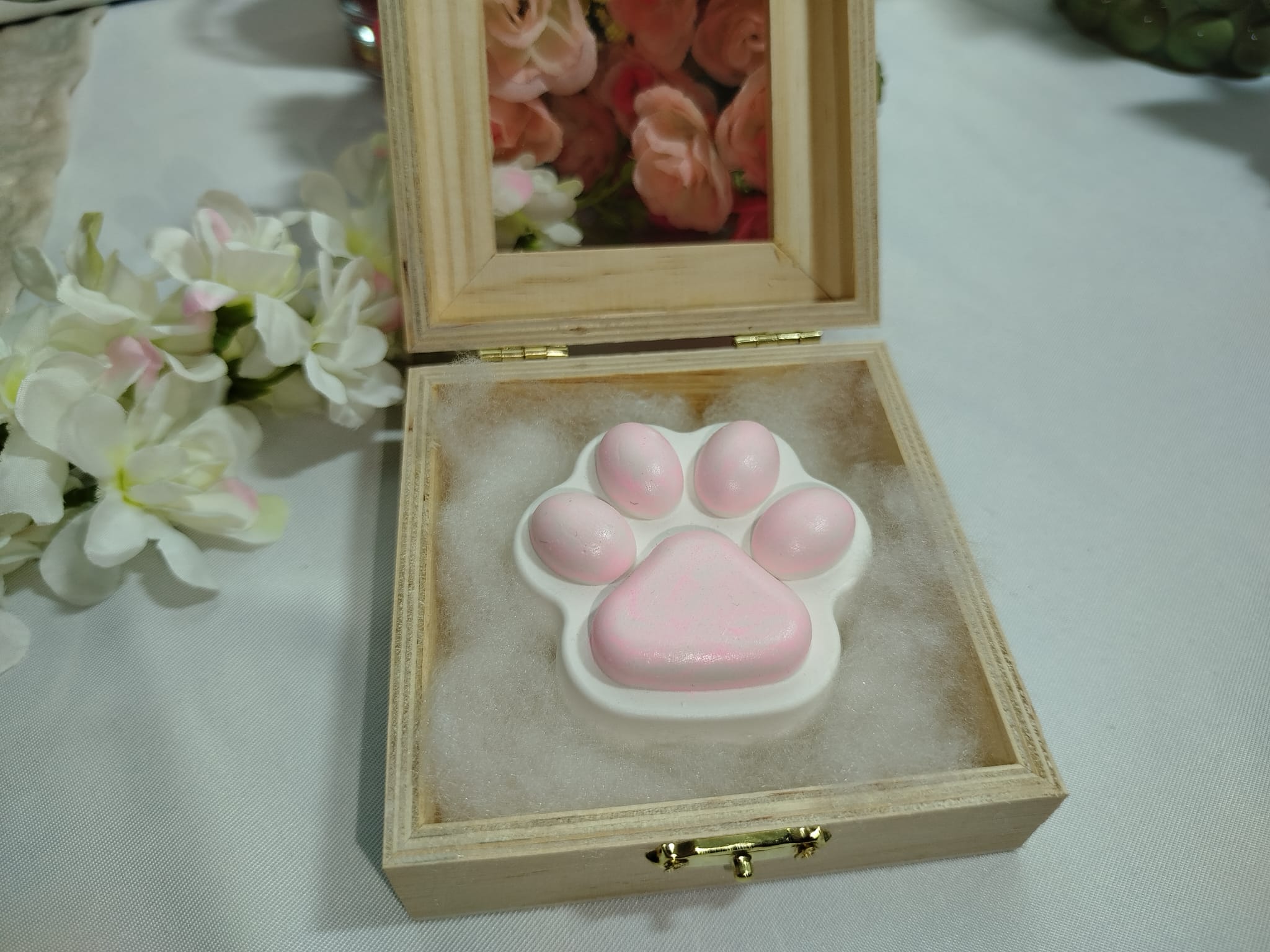 Leuchtendes Pfoten Magnet Set (7 Stück) – handgemacht, fluoreszierend, Kühlschrank Deko für Tierliebhaber