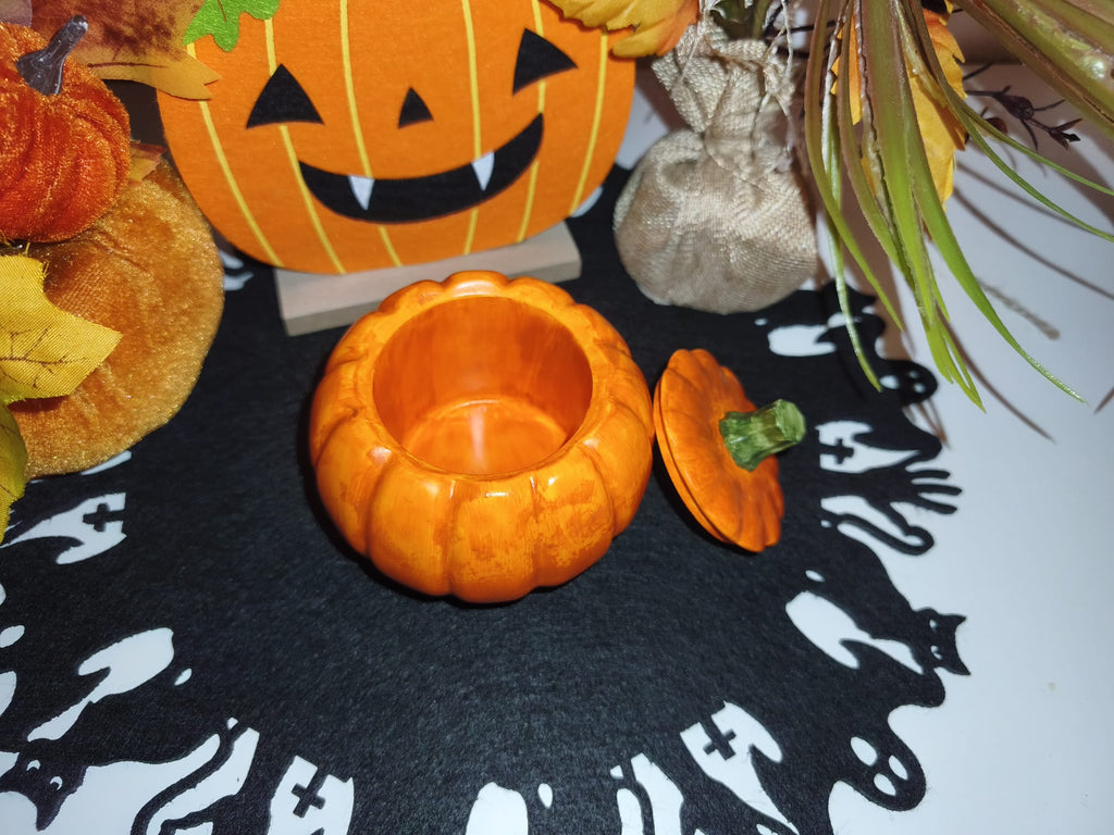 Kürbis Dose mit Deckel – Handgemachte Herbstdeko & Aufbewahrung